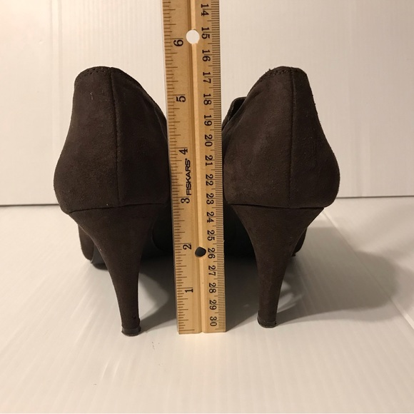 Nine West Celia suede brown ankle booties women size 7 1/2 M - Picture 6 of 11